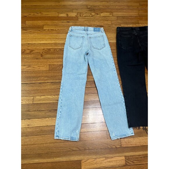 Abercrombie & Fitch High Rise Jeans - Light Blue and Black - Picture 7 of 8